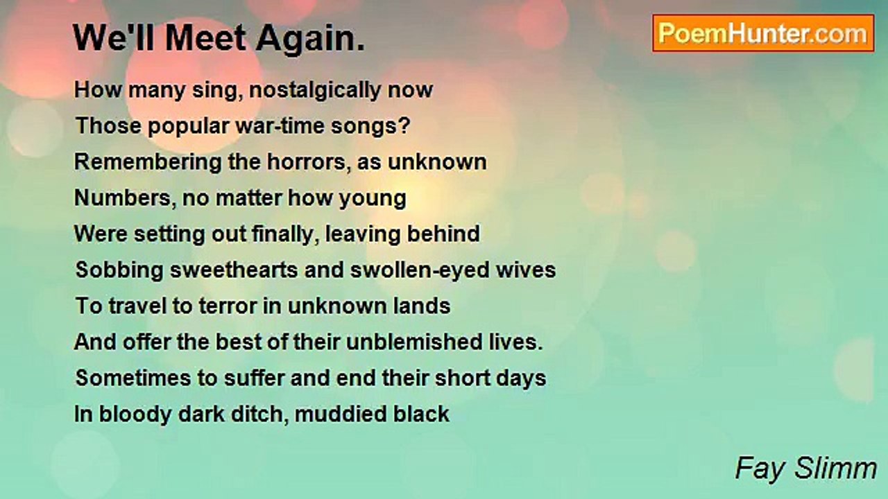 Fay Slimm - We'll Meet Again.
