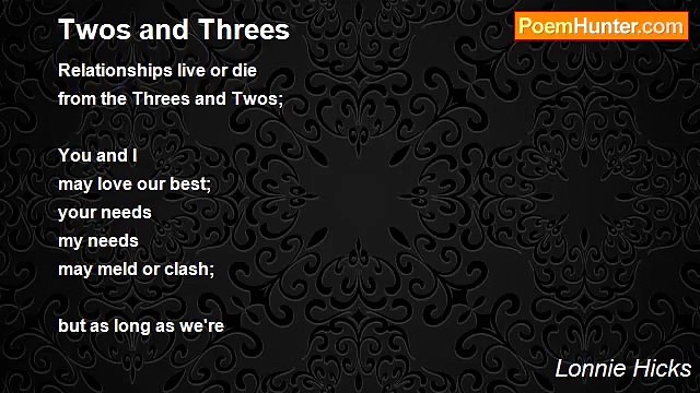 Lonnie Hicks - Twos and Threes