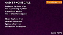 sania harris - GOD'S PHONE CALL
