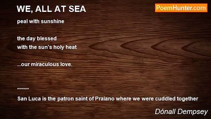 Dónall Dempsey - WE, ALL AT SEA