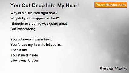 Karima Puzon - You Cut Deep Into My Heart