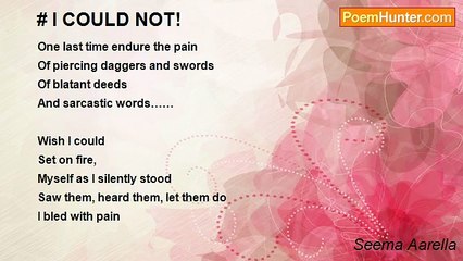 Seema Aarella - # I COULD NOT!