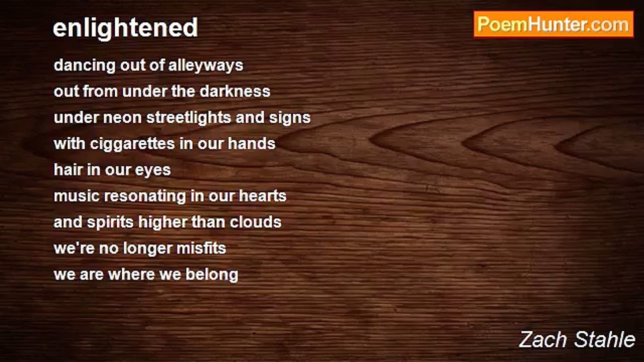 Zach Stahle - enlightened