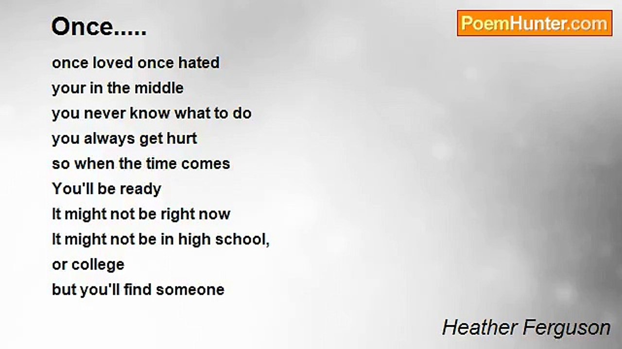 Heather Ferguson - Once.....
