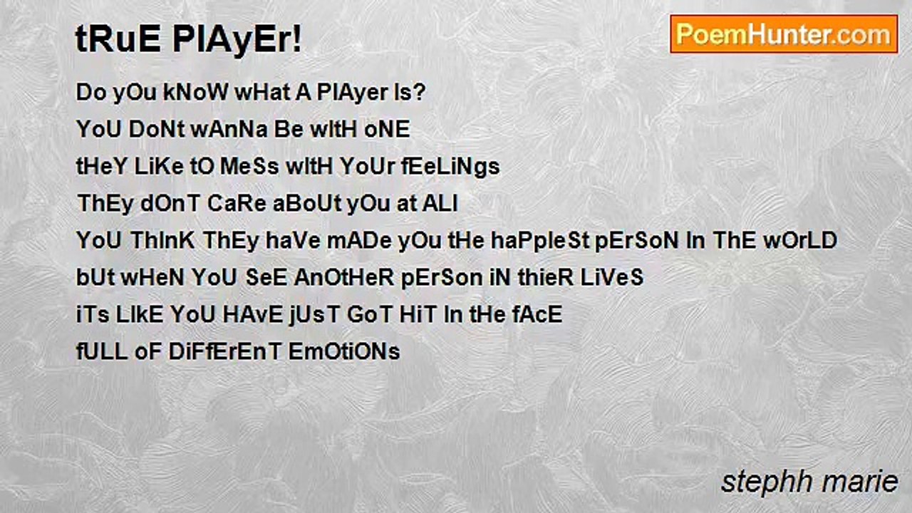 stephh marie - tRuE PlAyEr!