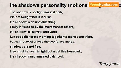 Terry jones - the shadows personality (not one of my best workes i know)