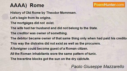 Paolo Giuseppe Mazzarello - AAAA)  Rome