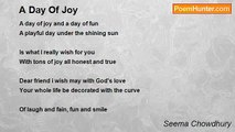 Seema Chowdhury - A Day Of Joy