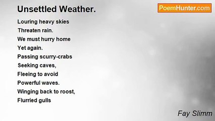 Fay Slimm - Unsettled Weather.