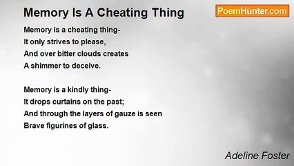 Adeline Foster - Memory Is A Cheating Thing