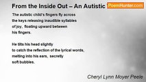 Cheryl Lynn Moyer Peele - From the Inside Out – An Autistic View