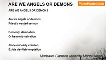 Morhardt Carmen Mencita Monoi Angel - ARE WE ANGELS OR DEMONS