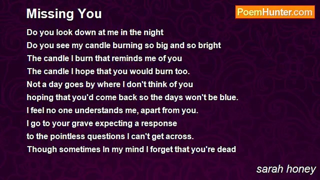 sarah honey - Missing You