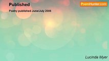 Lucinda Myer - Published
