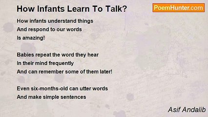 Asif Andalib - How Infants Learn To Talk?