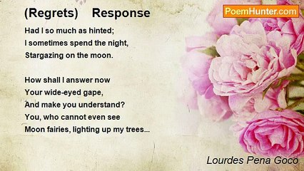 Lourdes Pena Goco - (Regrets)    Response