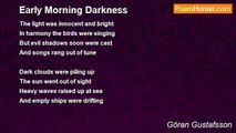 Göran Gustafsson - Early Morning Darkness