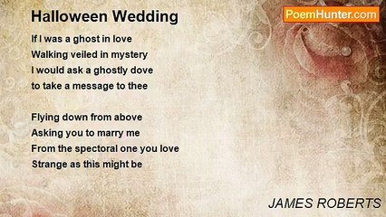JAMES ROBERTS - Halloween Wedding