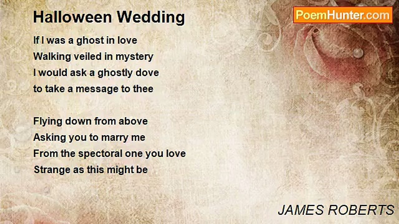 JAMES ROBERTS - Halloween Wedding