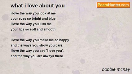 bobbie mcnay - what i love about you