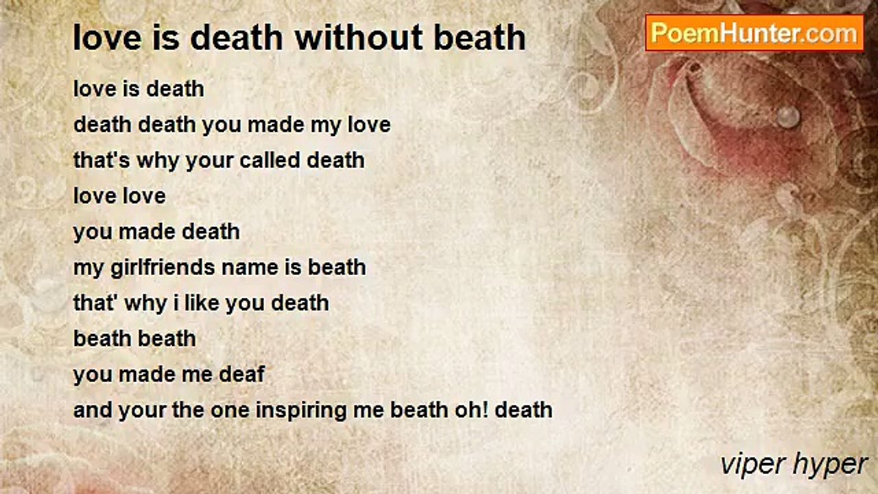 viper hyper - love is death without beath