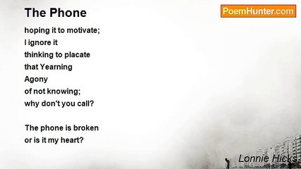 Lonnie Hicks - The Phone