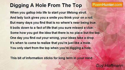 Guy Hoffmann - Digging A Hole From The Top