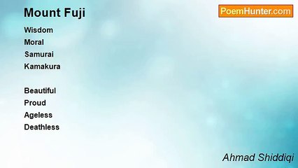 Ahmad Shiddiqi - Mount Fuji