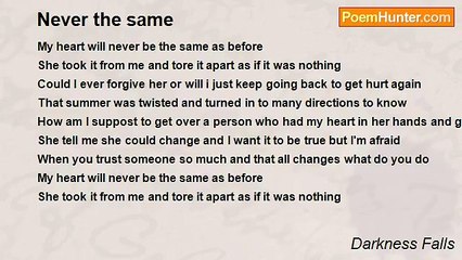 Darkness Falls - Never the same