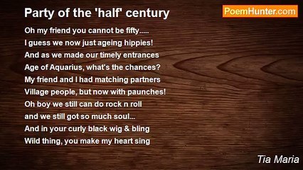 Tia Maria - Party of the 'half' century