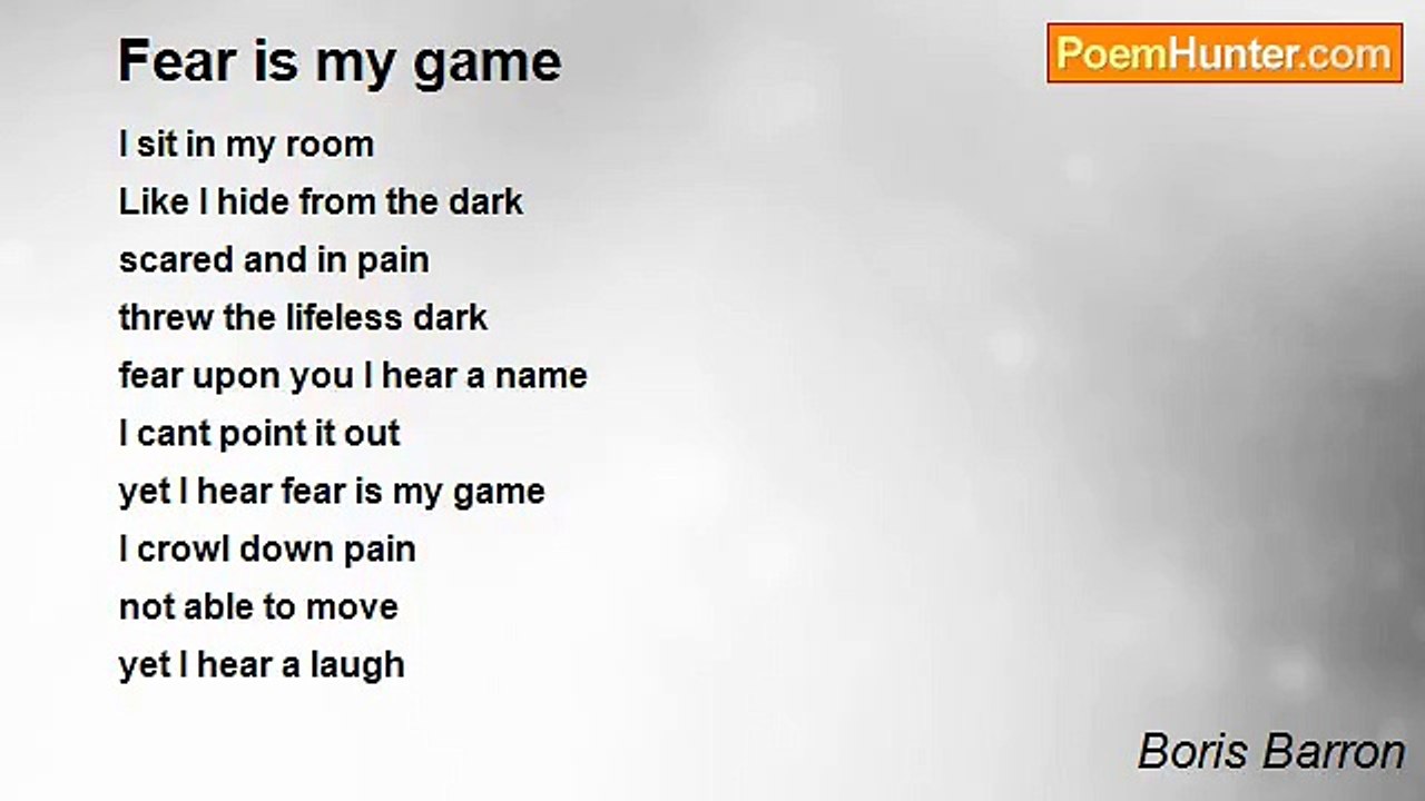 Boris Barron - Fear is my game