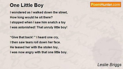 Leslie Briggs - One Little Boy