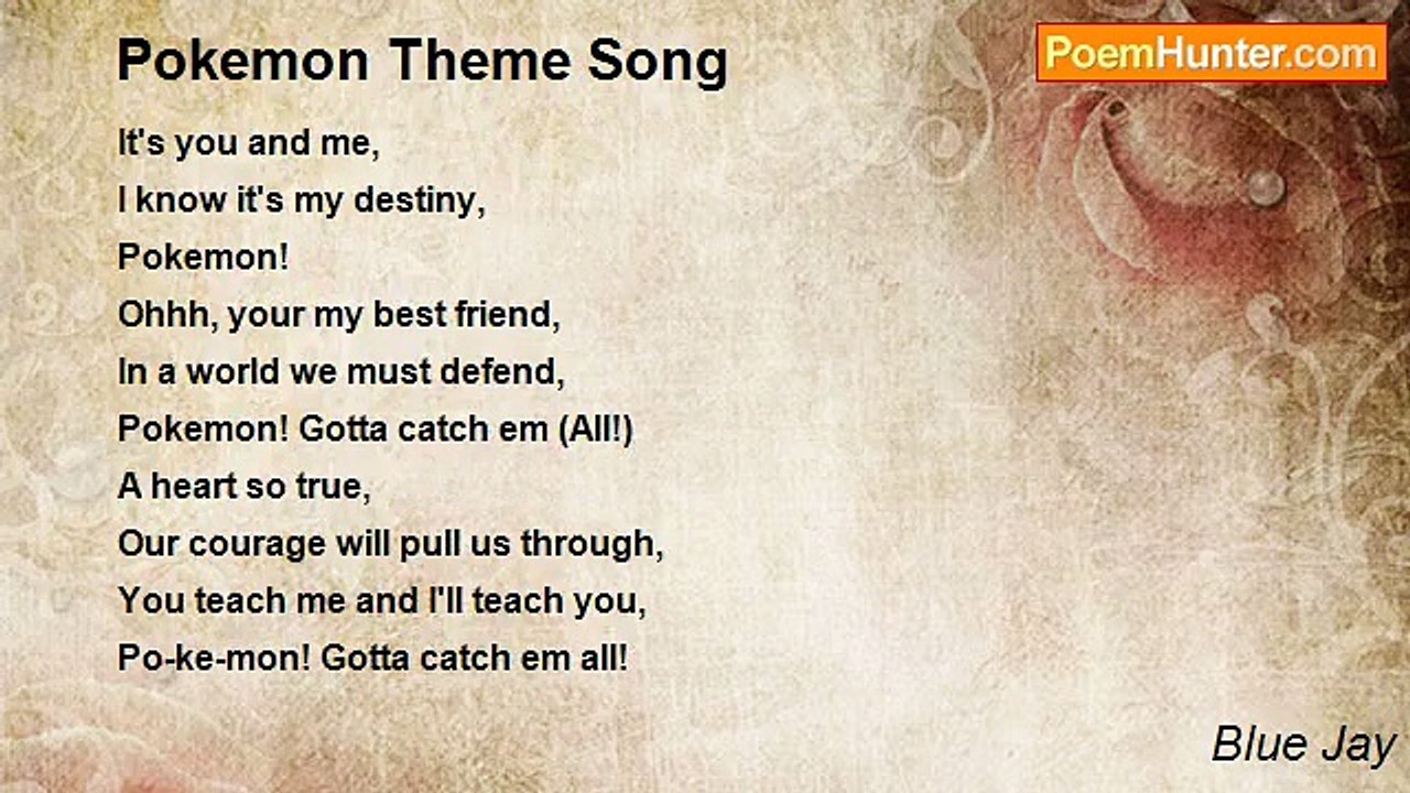 Blue Jay - Pokemon Theme Song