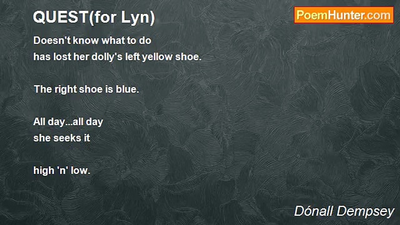 Dónall Dempsey - QUEST(for Lyn)