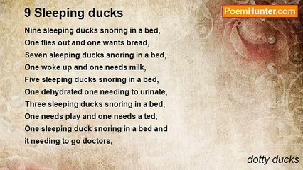 dotty ducks - 9 Sleeping ducks