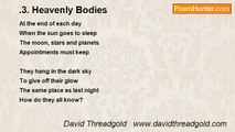 David Threadgold   www.davidthreadgold.com - .3. Heavenly Bodies