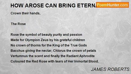 JAMES ROBERTS - HOW AROSE CAN BRING ETERNAL LIFE