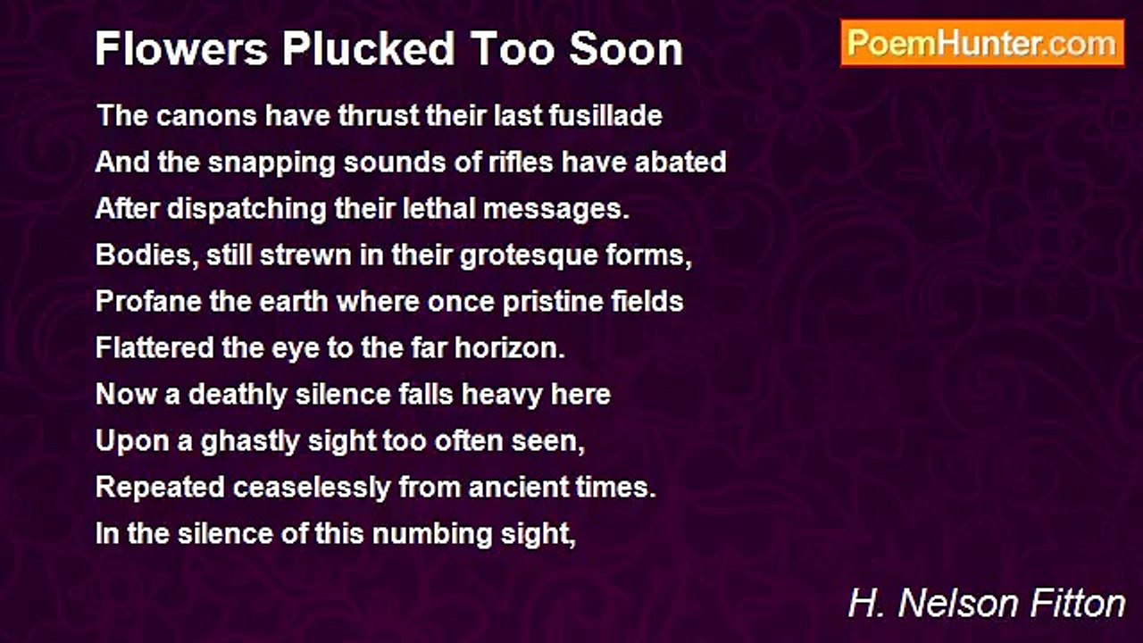 H. Nelson Fitton - Flowers Plucked Too Soon