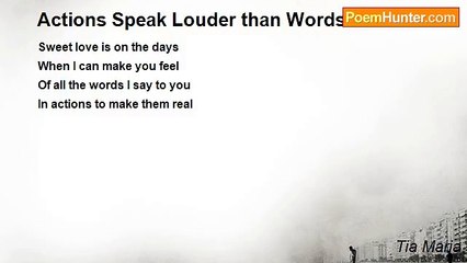 Tia Maria - Actions Speak Louder than Words