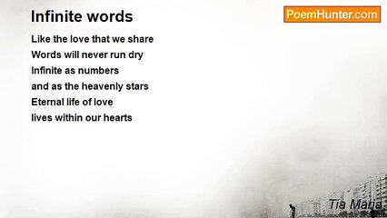 Tia Maria - Infinite words