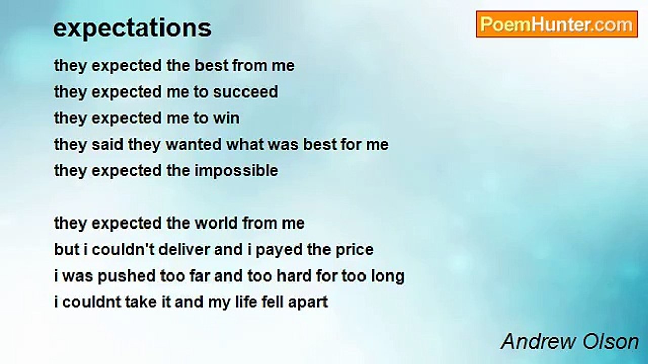 Andrew Olson - expectations