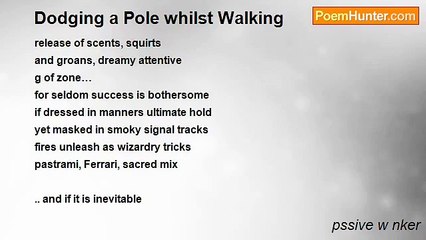 pssive w nker - Dodging a Pole whilst Walking
