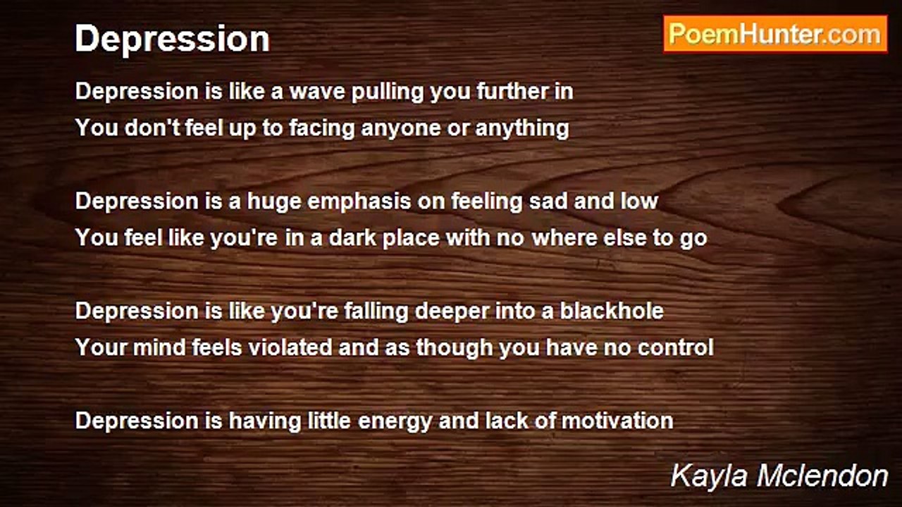 Kayla Mclendon - Depression