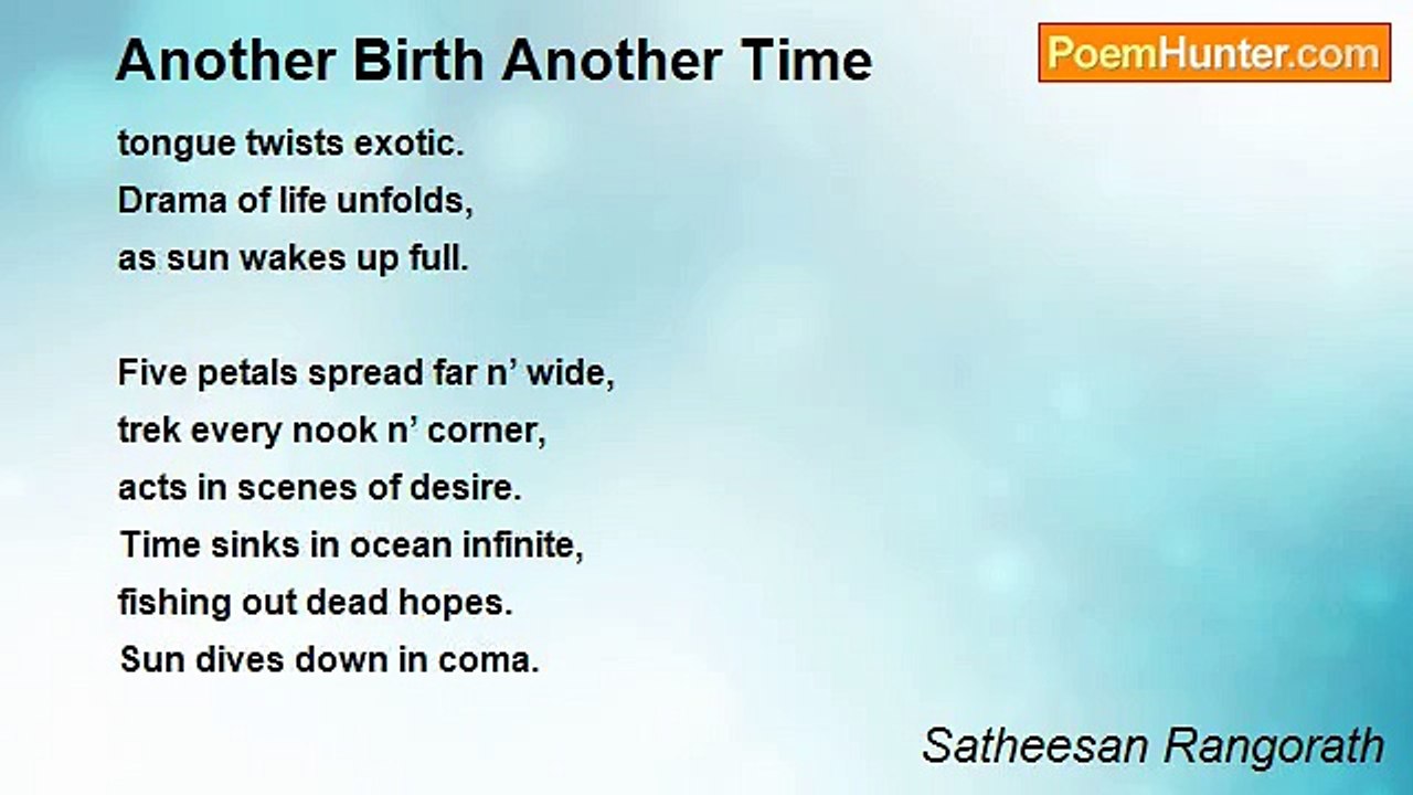 Satheesan Rangorath - Another Birth Another Time