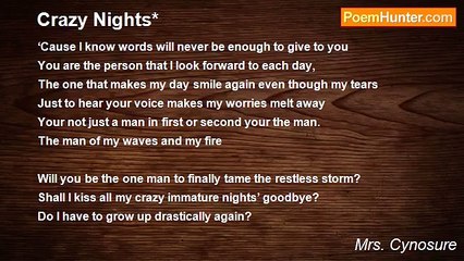 Mrs. Cynosure - Crazy Nights*