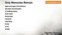 Reshma Ramesh - Only Memories Remain