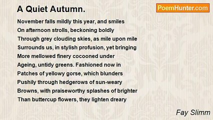 Fay Slimm - A Quiet Autumn.