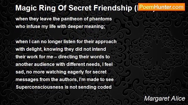 Margaret Alice - Magic Ring Of Secret Friendship (Rev.)