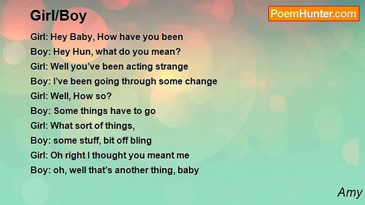 Amy - Girl/Boy
