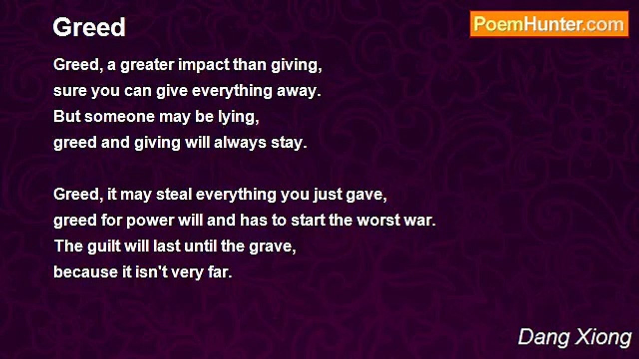 Dang Xiong - Greed